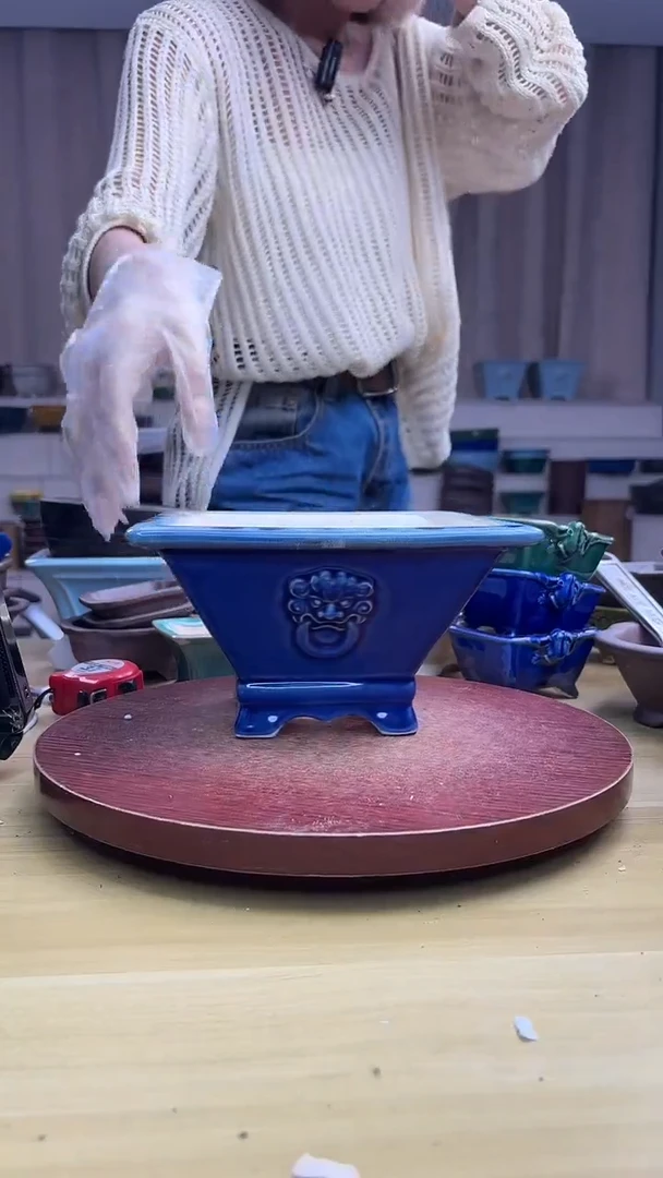 紫砂花盆紫砂花盆微瑕