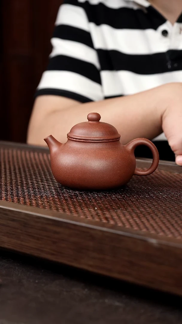 茶壶紫砂底槽清容天【带矿标证书】