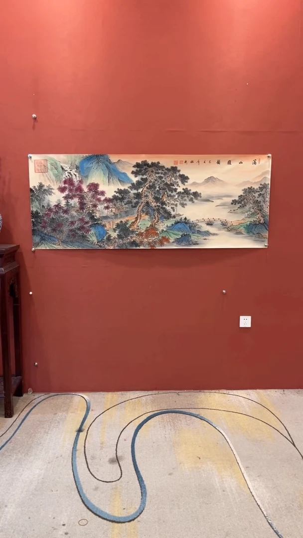 国画谢瑞新作品 溪山雅韵