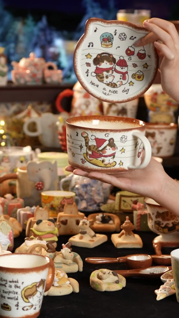 其他陶晴****天景德镇釉下彩手绘设计师款陶瓷