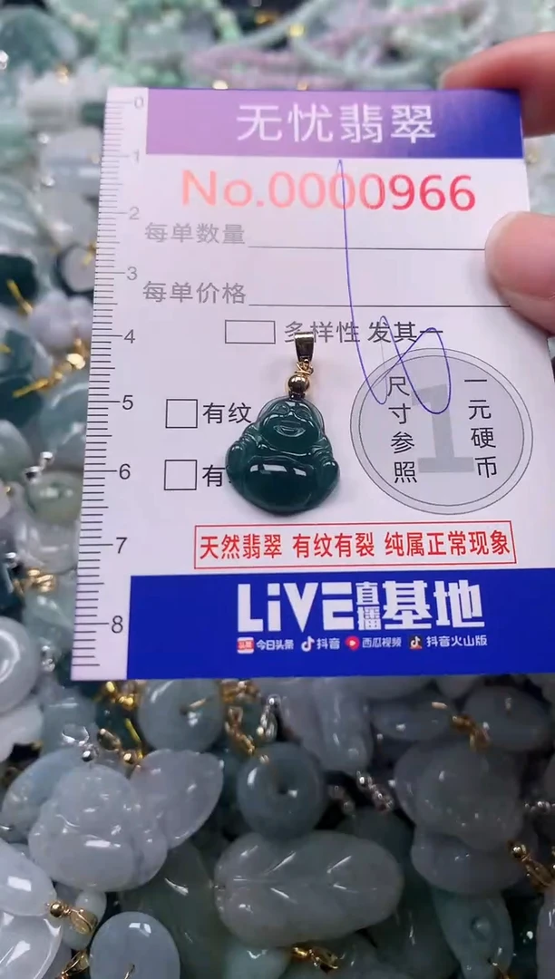吊坠(不含链)未镶嵌翡翠966