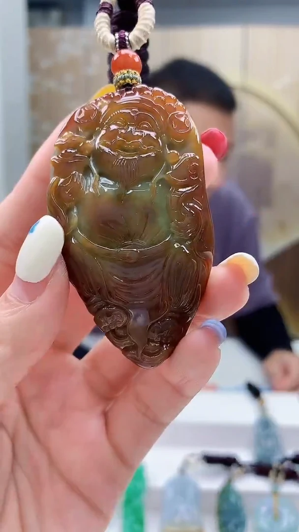 未镶嵌定制翡翠4898lr-毛货挂件49