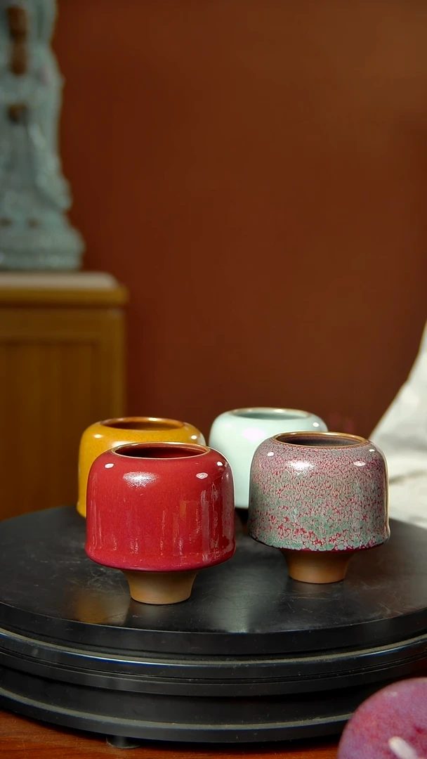 摆件大宋官窑钧瓷时光花纪