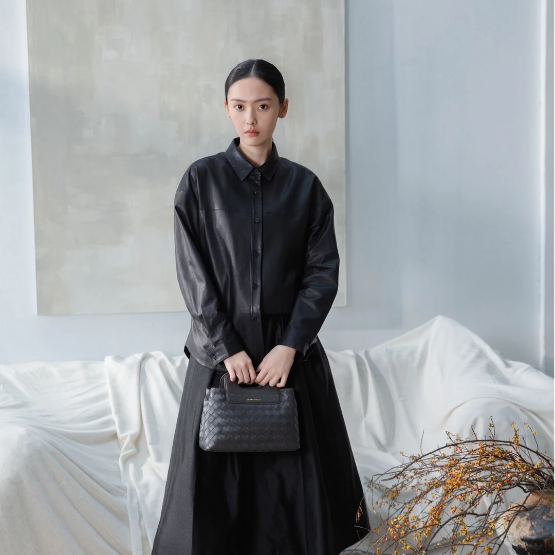 TUSCAN'S真皮休闲经典舒适英伦风平底女士百搭乐福鞋时代集团306