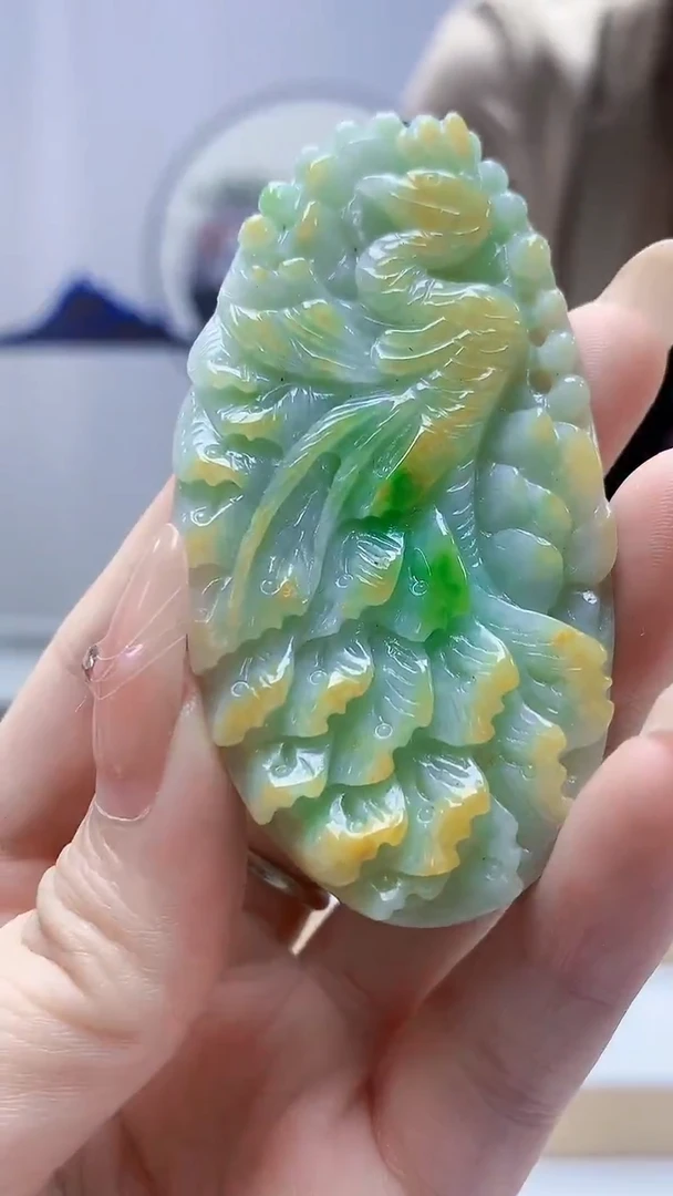 未镶嵌定制翡翠4829DD-毛货挂件111