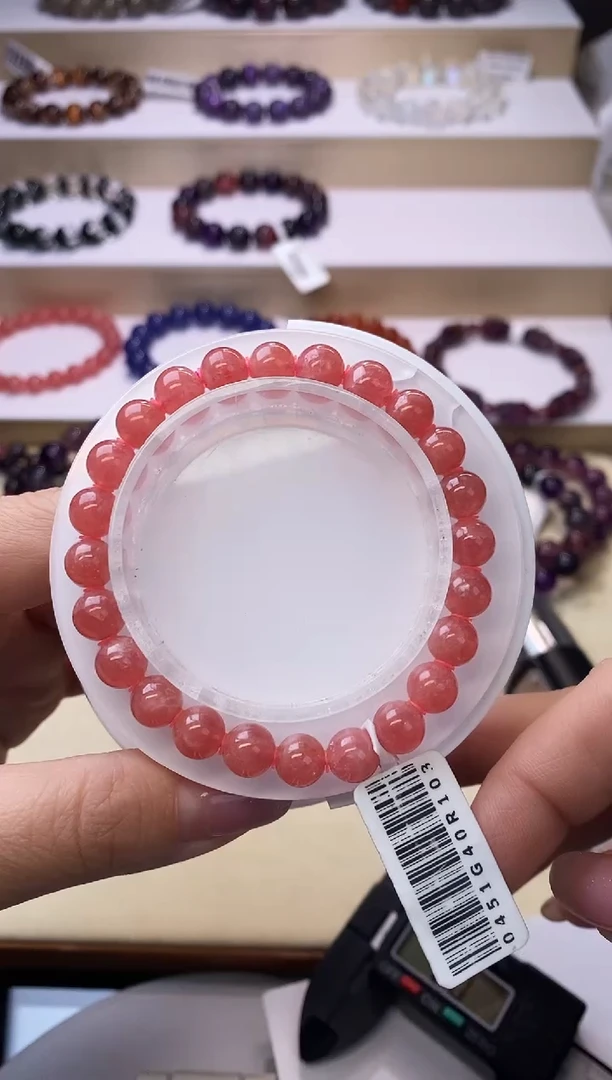 【闪购商品】菱锰矿（红纹石）手链未镶嵌红纹石7m+