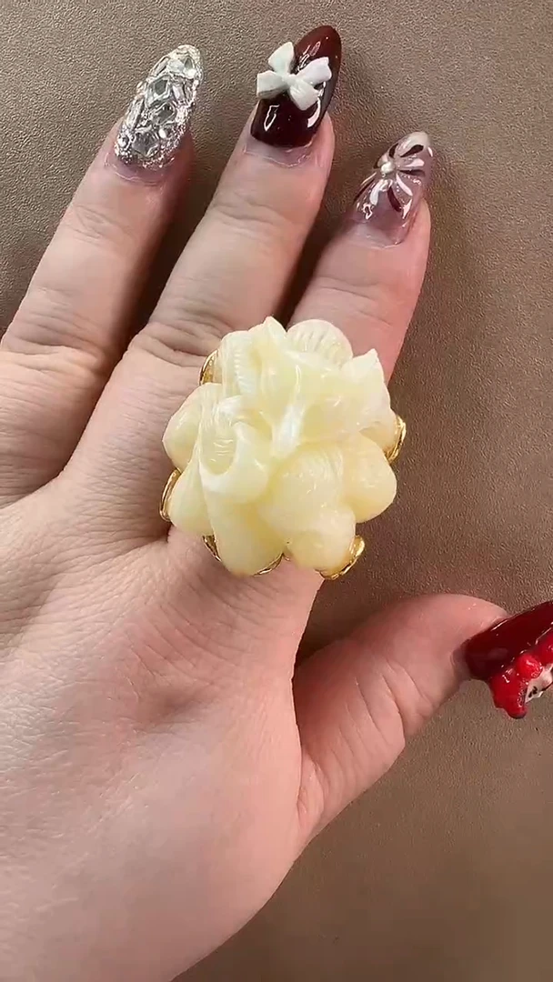 【闪购商品】琥珀戒指未镶嵌戒指