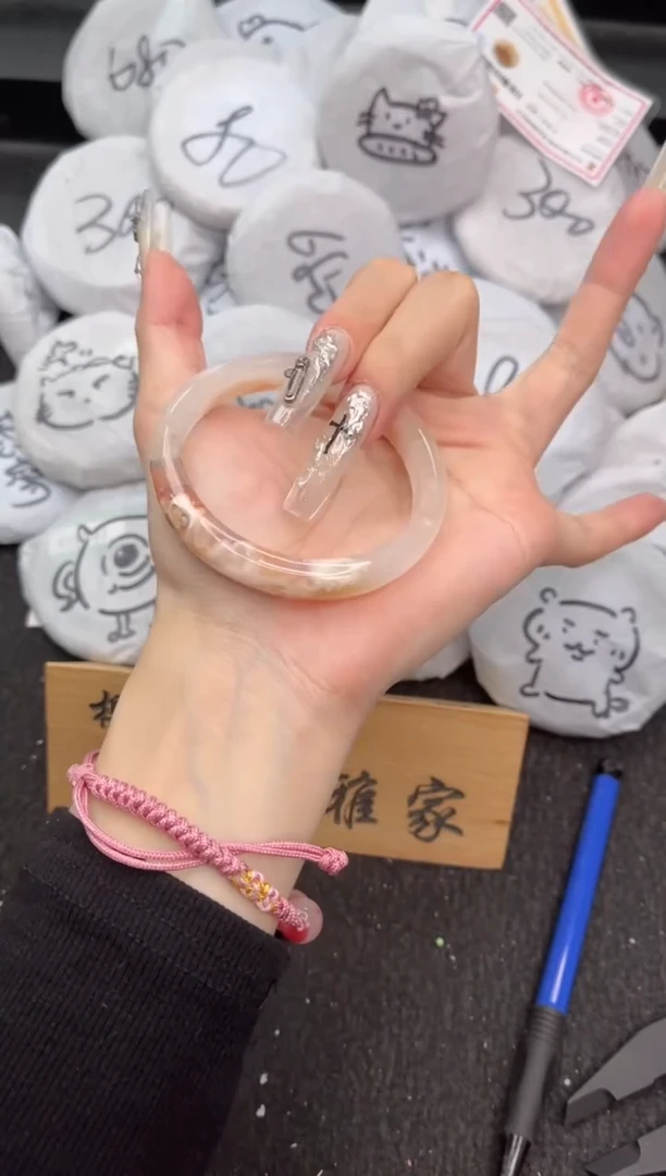 石英质玉手镯未镶嵌57圈口1221188
