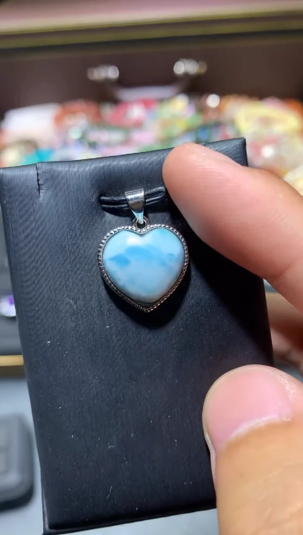 针钠钙石（海纹石）未镶嵌颈饰K19