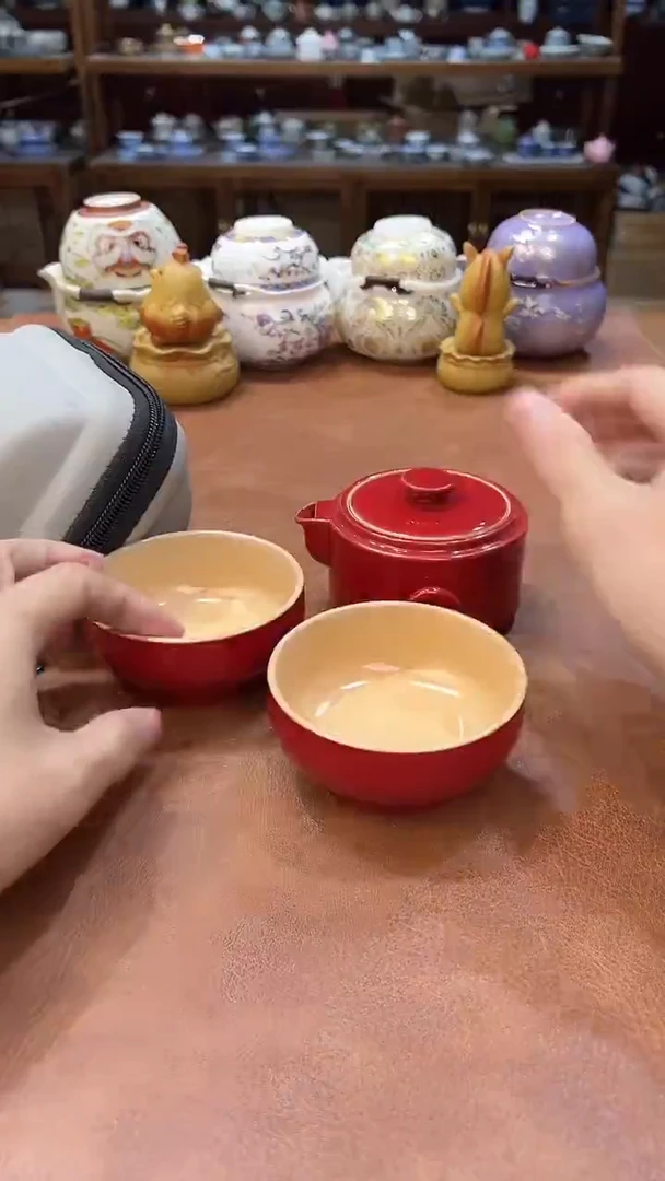真的很便宜会开片的旅行茶具