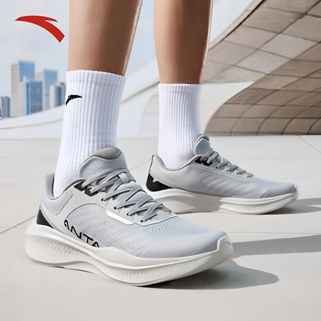 安踏健步鞋丨舒适通勤2025年夏季新款男女同款轻质缓震耐磨训练鞋