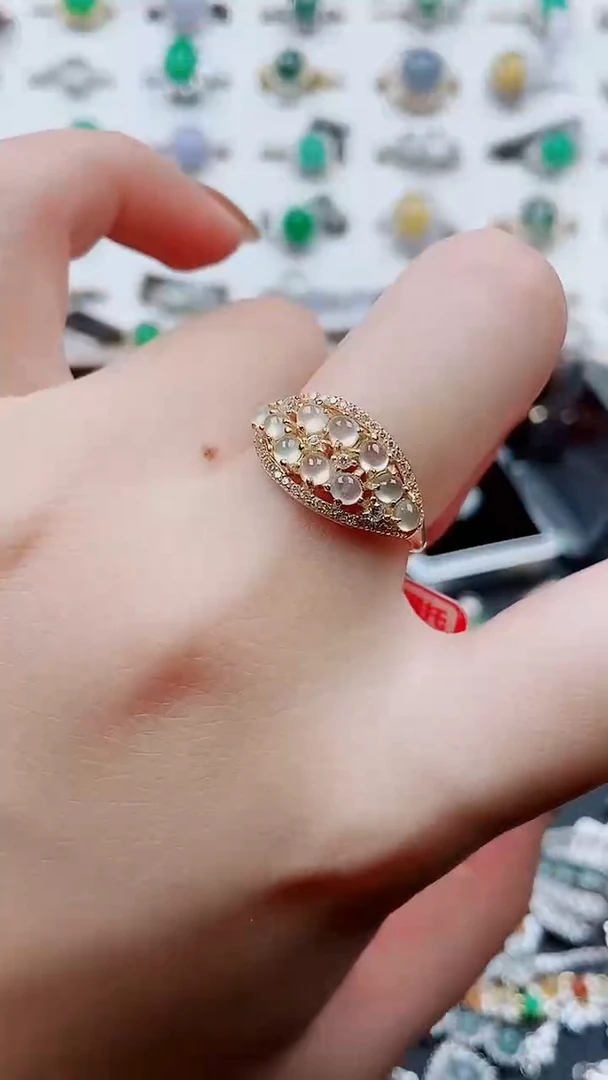 银S925镶嵌戒指翡翠96