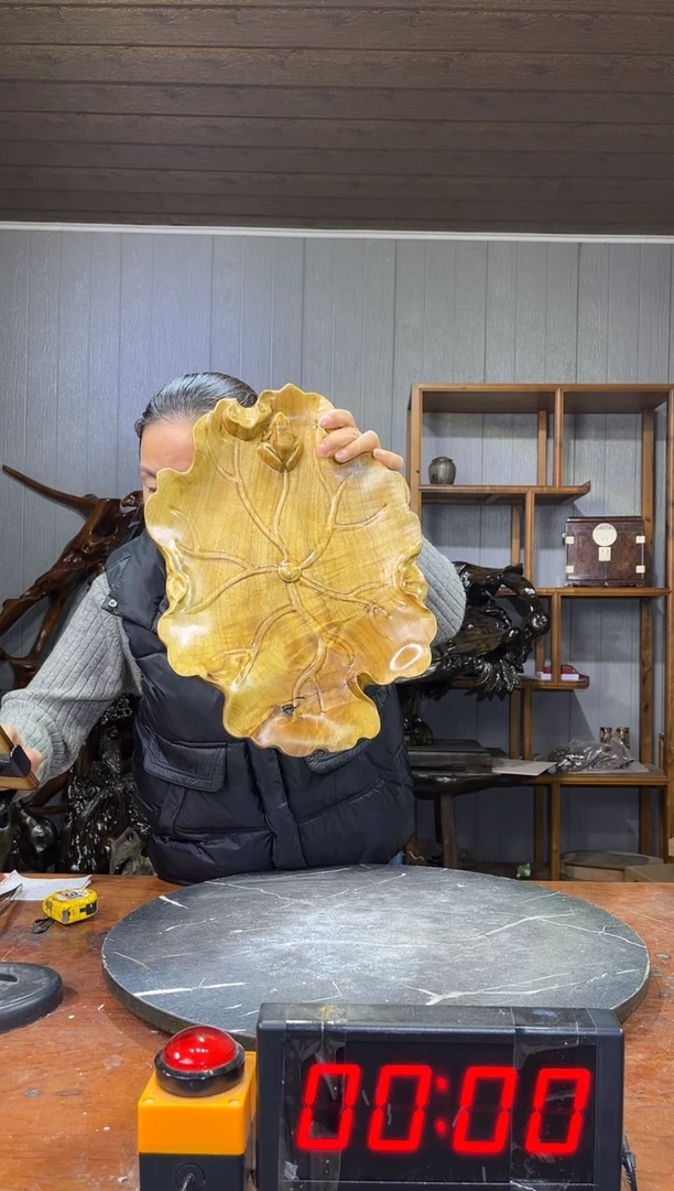 金丝楠快**生新料花纹果盘