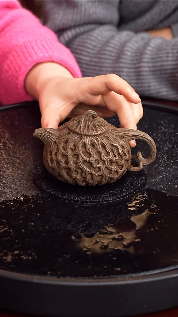 茶壶紫砂蒋旭霞 供春127 一品天青 220毫升 蒋敏杰