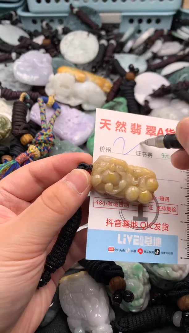 翡翠未镶嵌吊坠(不含链)1