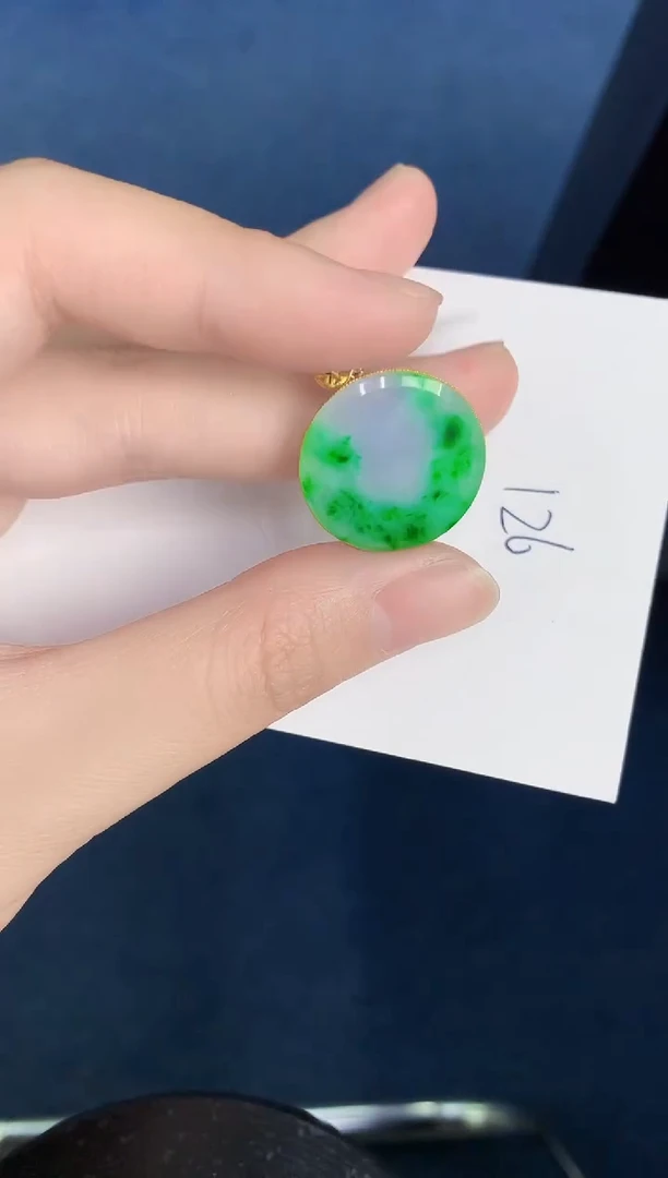 【闪购商品】翡翠颈饰18K金镶嵌000000000