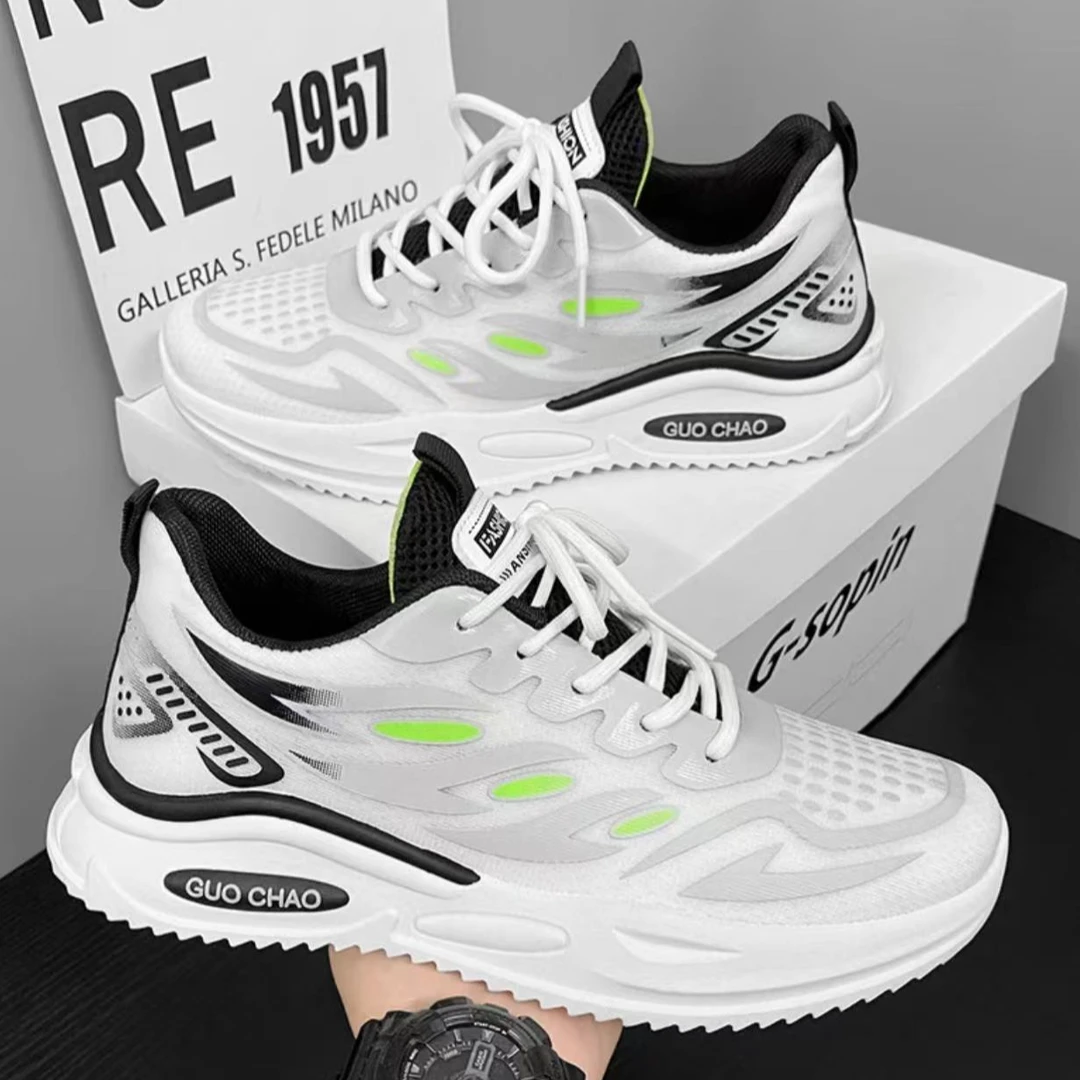 夏季新款休闲运动舒适百搭轻便 时尚软底跑步防滑潮鞋8605