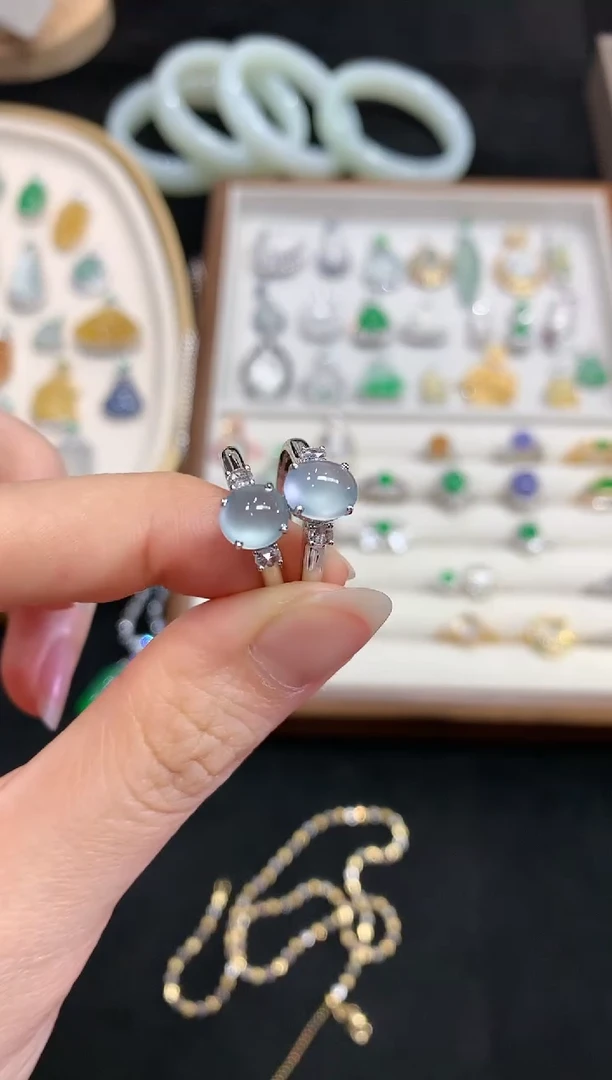 【闪购商品】翡翠戒指18K金镶嵌（多样性发一件）W484|4500