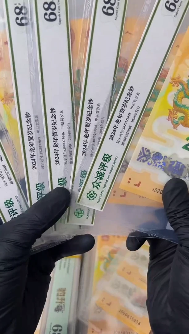 塑料24年龙钞龙抬头（4）单张