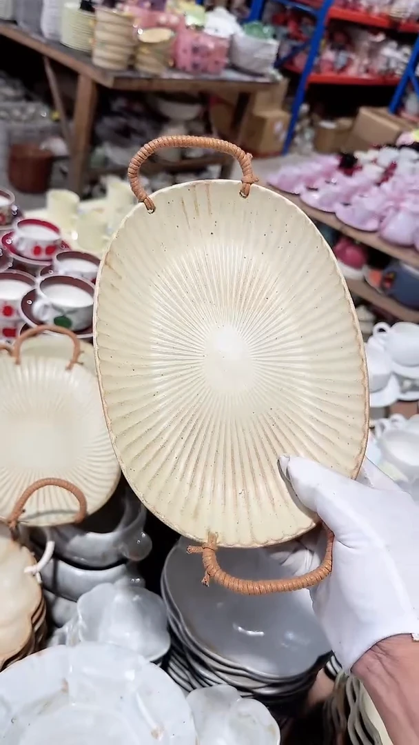 瓷片麻绳椭圆 微瑕凑满20元包邮