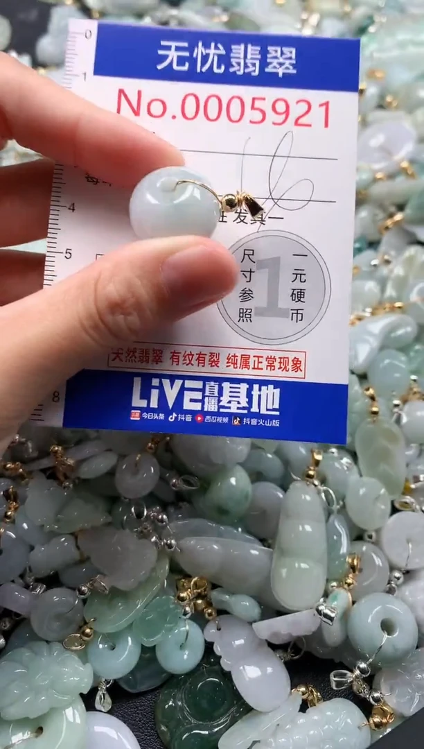 翡翠未镶嵌吊坠(不含链)5921