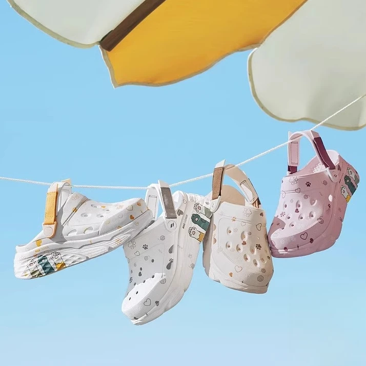 斯凯奇2025女厚底增高洞洞鞋踩屎感缓震休闲凉鞋外穿沙滩鞋111658