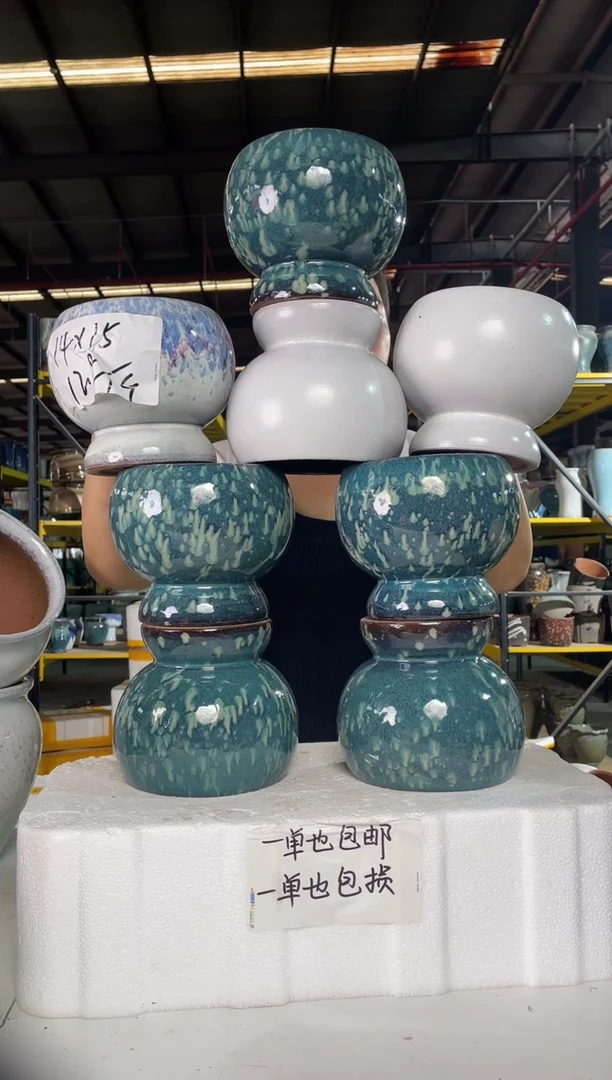 宜兴紫砂粗陶花盆14/15