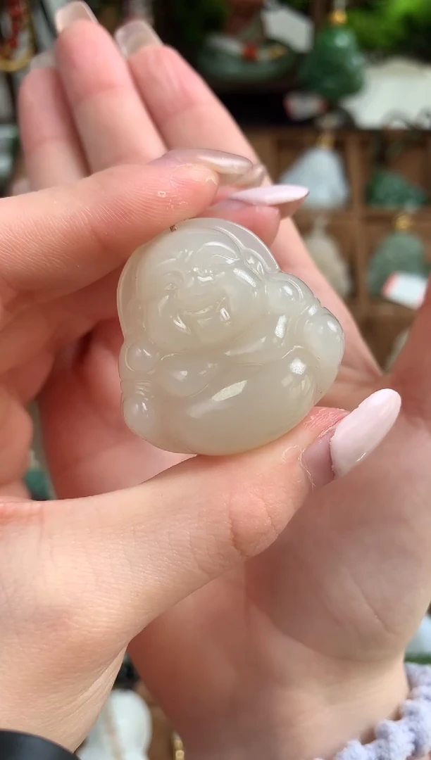 【闪购商品】和田玉颈饰未镶嵌吊坠35mm