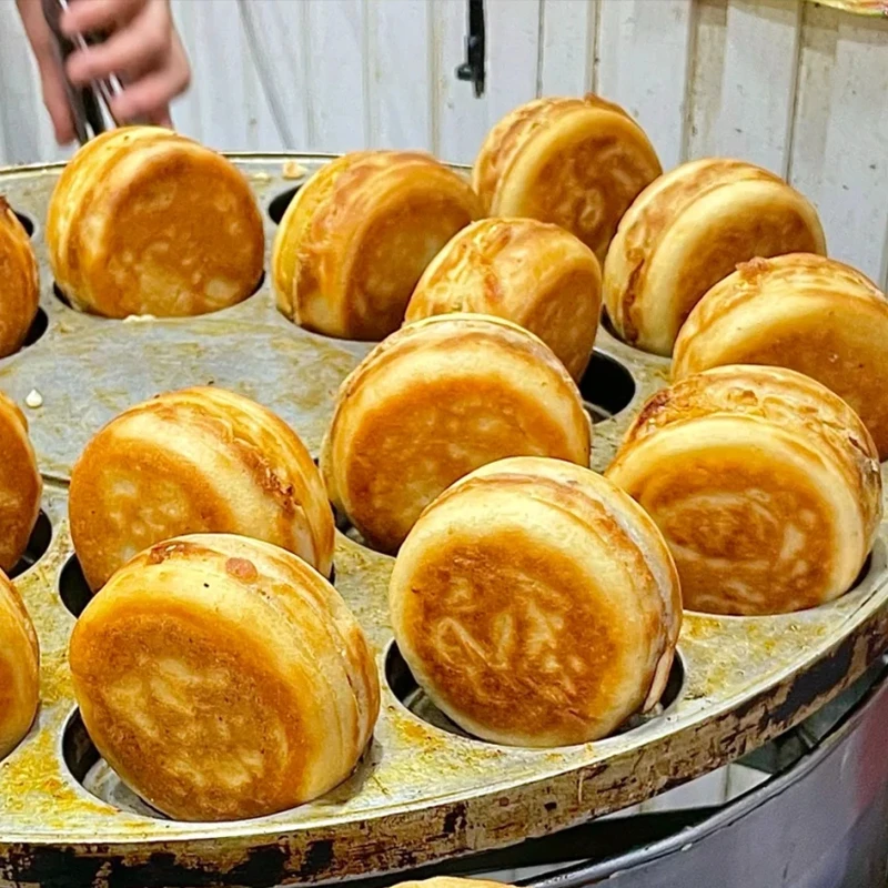 【外酥里嫩】鸡蛋汉堡肉饼馅饼空气炸锅早餐半成品加热即食肉蛋堡