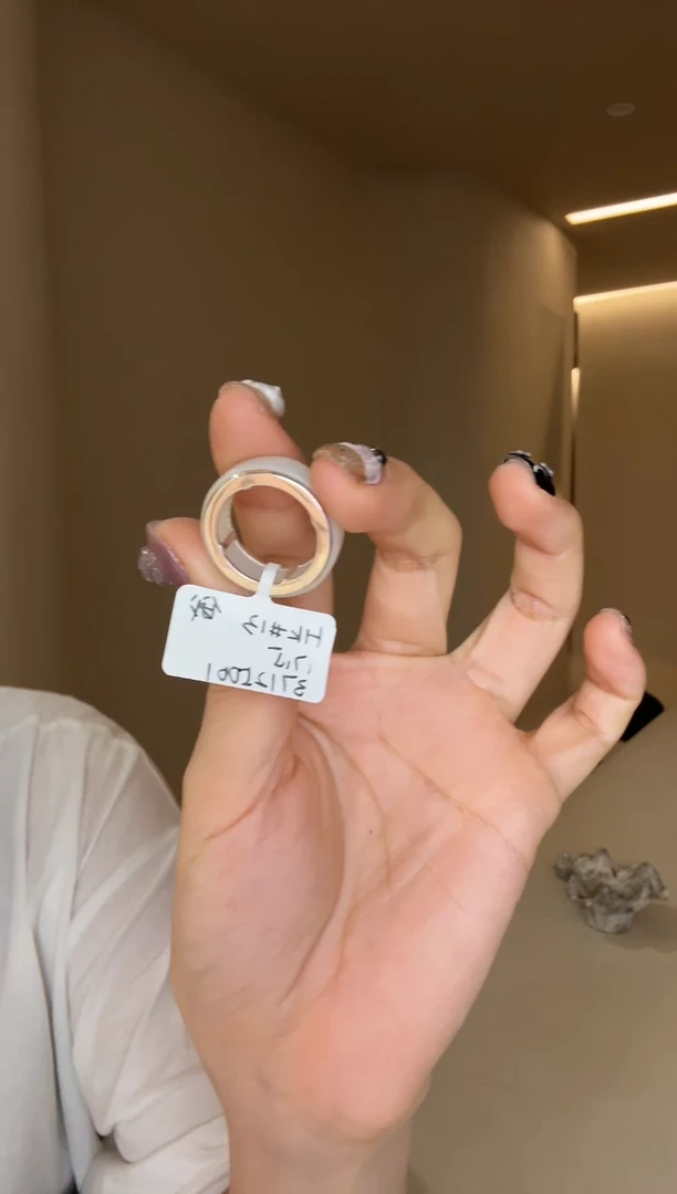 【闪购商品】和田玉戒指银S925镶嵌13码俄白