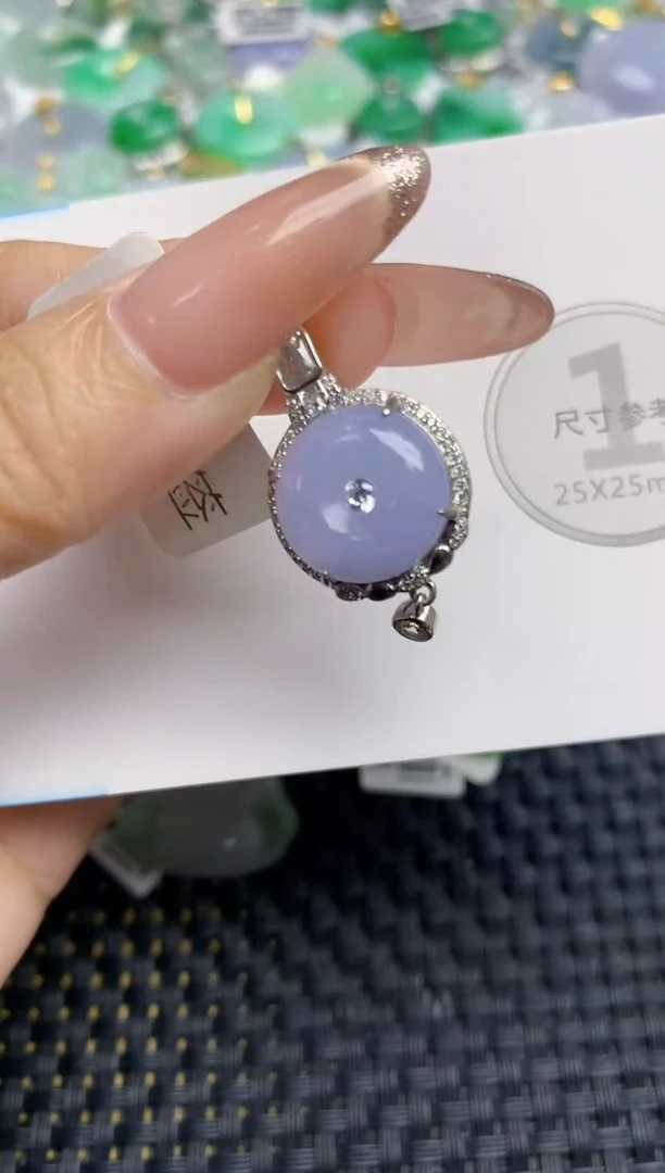 颈饰未镶嵌翡翠天然缅甸A货翡翠百元以上9元证书费自理