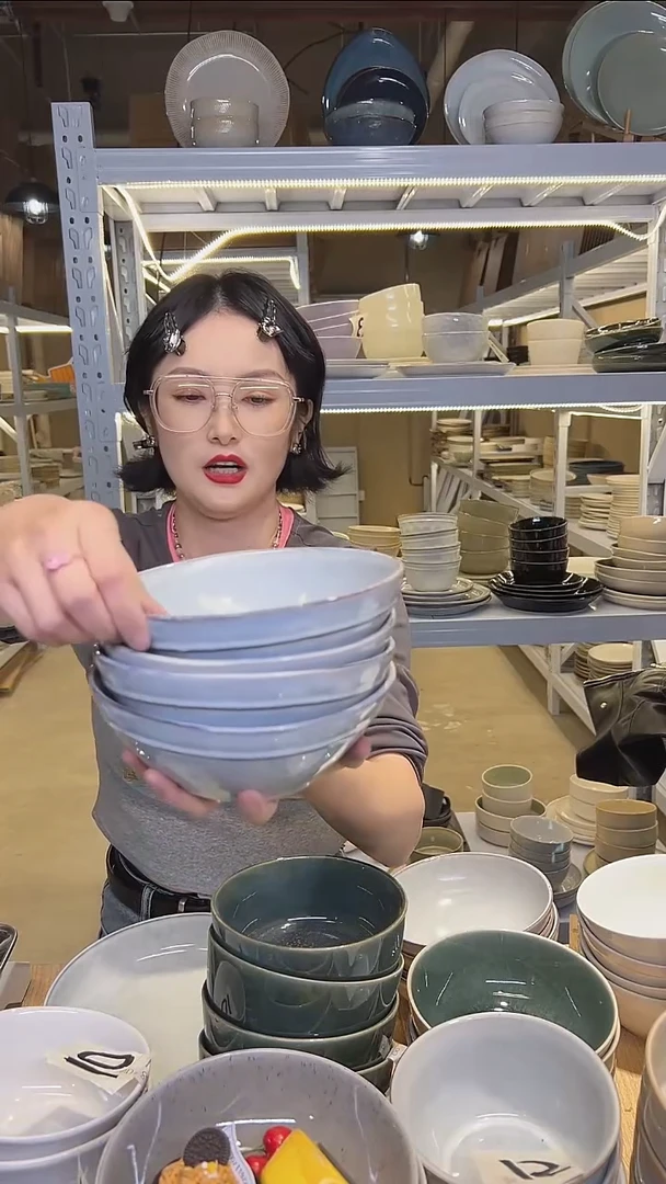 瓷159大盘外贸尾货高温釉下彩陶瓷餐具默认微瑕