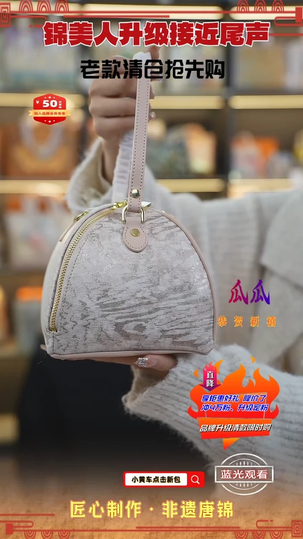 【闪购商品】织绣瓜瓜新中式唐锦非遗粽子包73