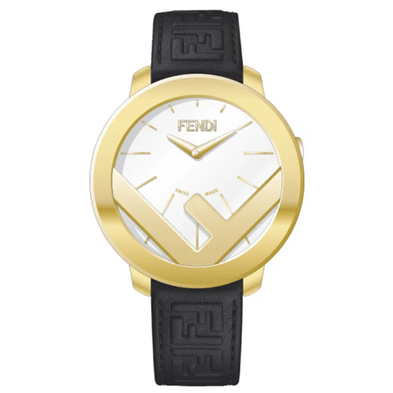 Fendi/芬迪 黑色表带logo简约轻奢腕表FOW974A2YGF0QZ1