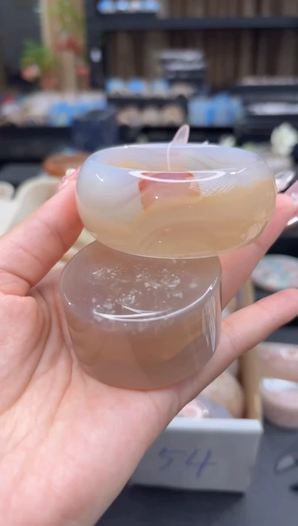 未镶嵌手镯石英质玉44(53圈赠送镯心)