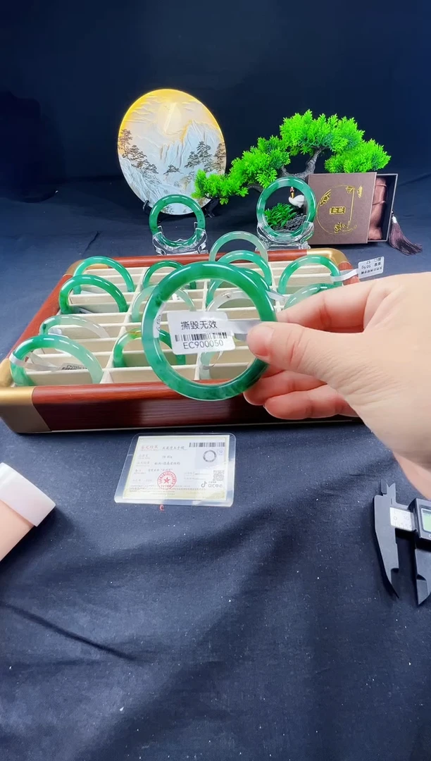 未镶嵌手镯石英质玉（非洲翠）真品上等纯天然非洲翠玉手镯石英质玉