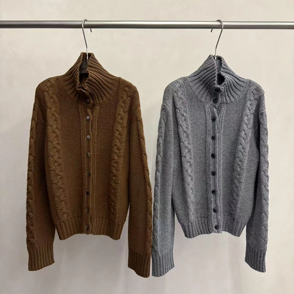 【清】IN choose u笑笑家2025冬季韩系高品质澳毛高领针织毛衣89908