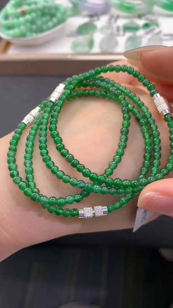 未镶嵌手串翡翠FC460 翡翠手串 多样性发其一