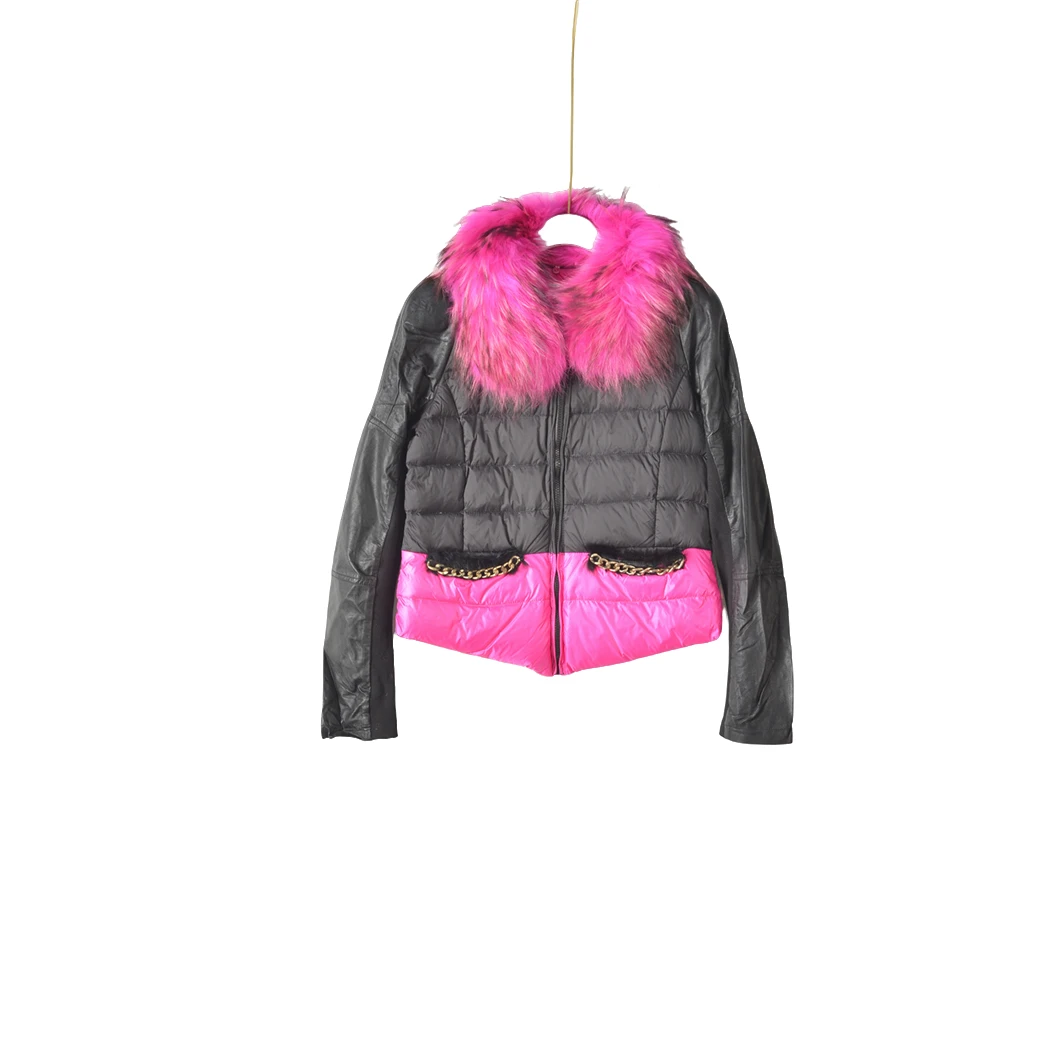 GPF2【专柜捡漏F-6】大码女装QaC-秋冬YR保暖外套6562-玫红大一码