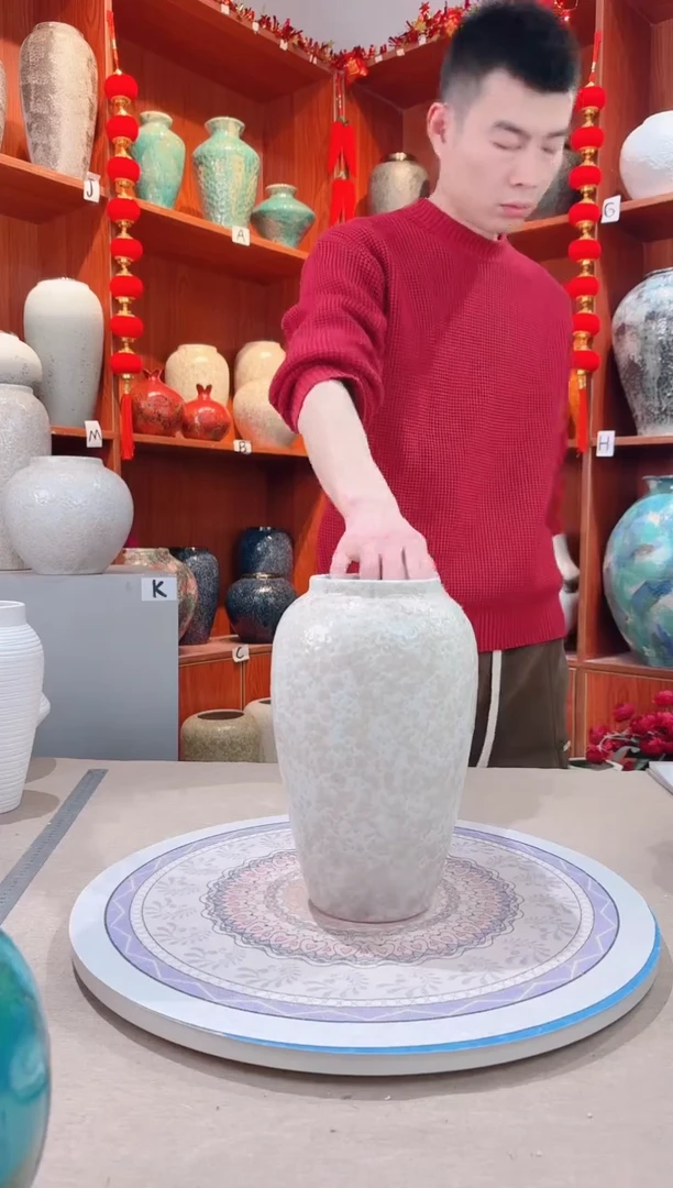 【闪购商品】瓶陶瓷花瓶 无花茶白中号