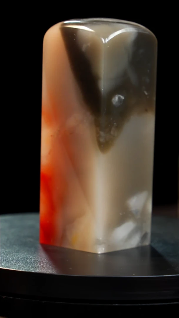 昌化石水墨玻璃冻