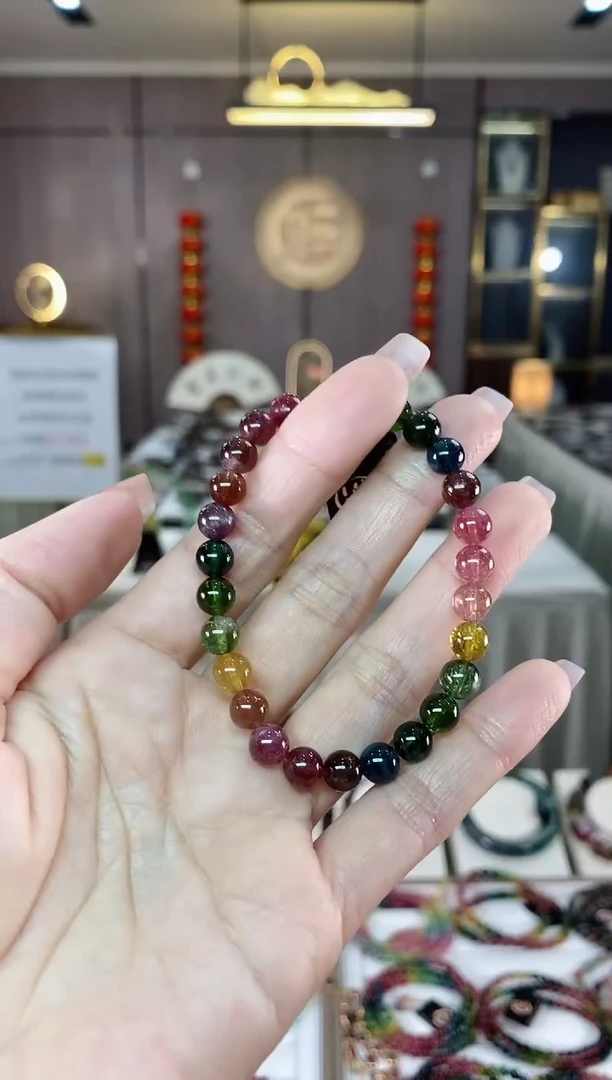 【闪购商品】碧玺单圈手串6mm+未镶嵌（多样性发一条）hon