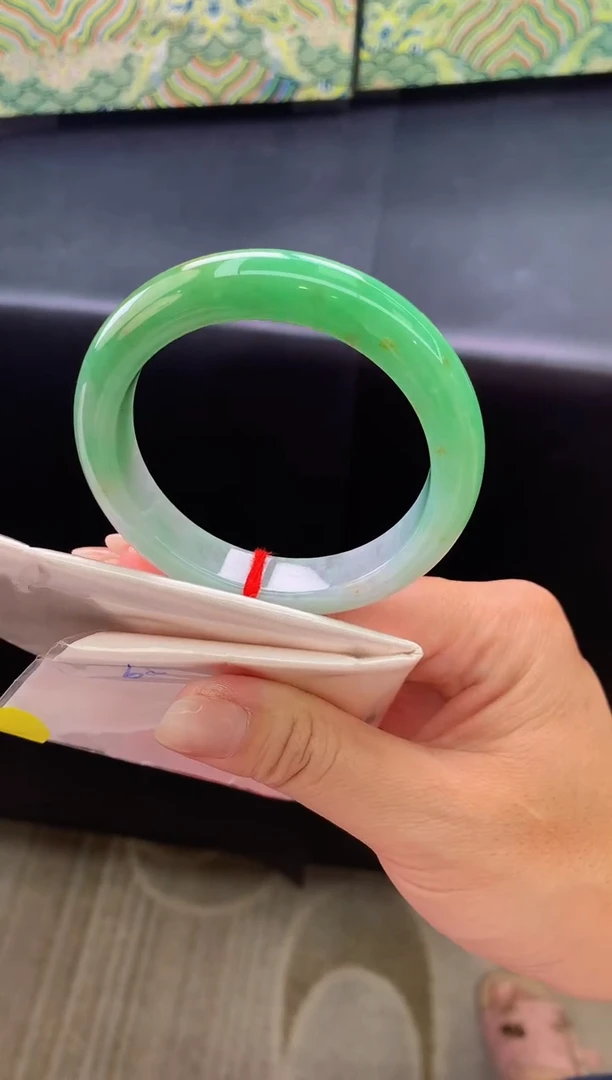 未镶嵌手镯翡翠天然A货缅甸翡翠Q9圈口56.6