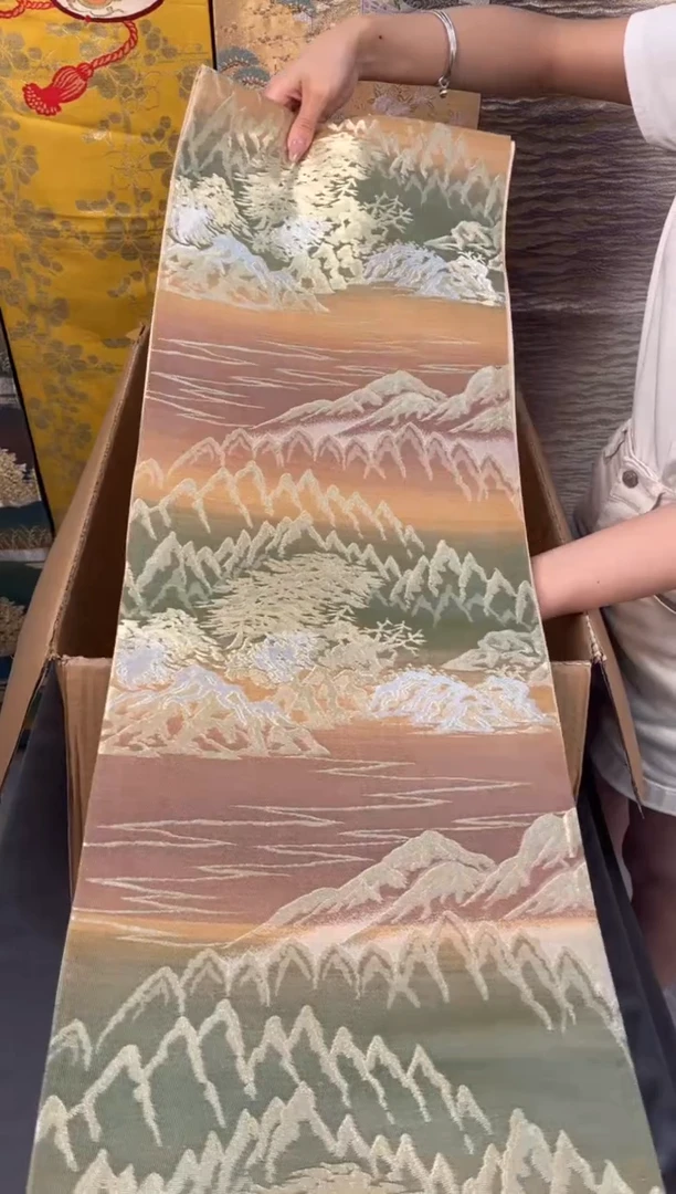 织绣织绣织绣唐锦华章非遗唐锦西阵织布料