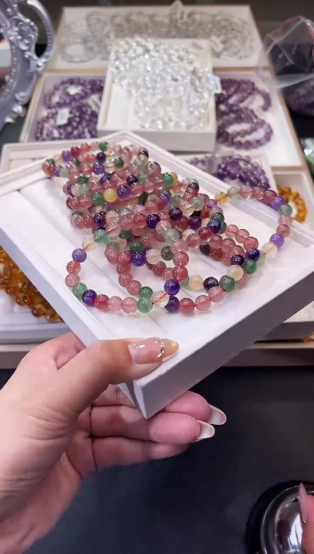 【闪购商品】水晶/未镶嵌多宝草莓晶9mm