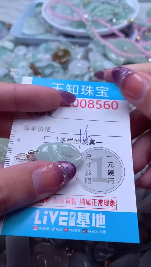 翡翠未镶嵌吊坠(不含链)8560