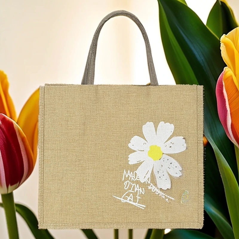 大号网红时尚休闲简约便携百搭学生仿亚麻包包