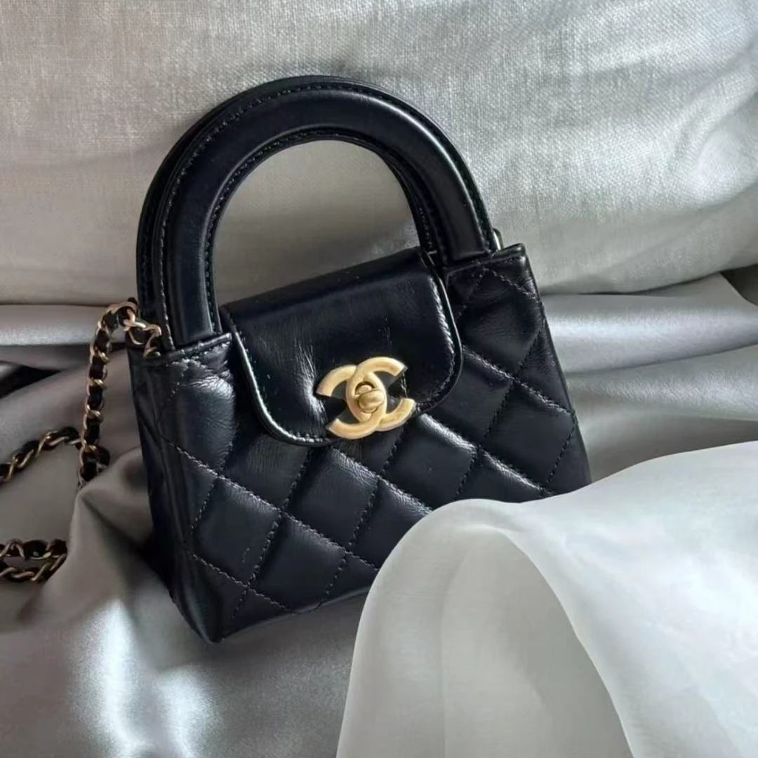 95新 Chanel/香奈儿 预售找货黑金mini kelly斜挎