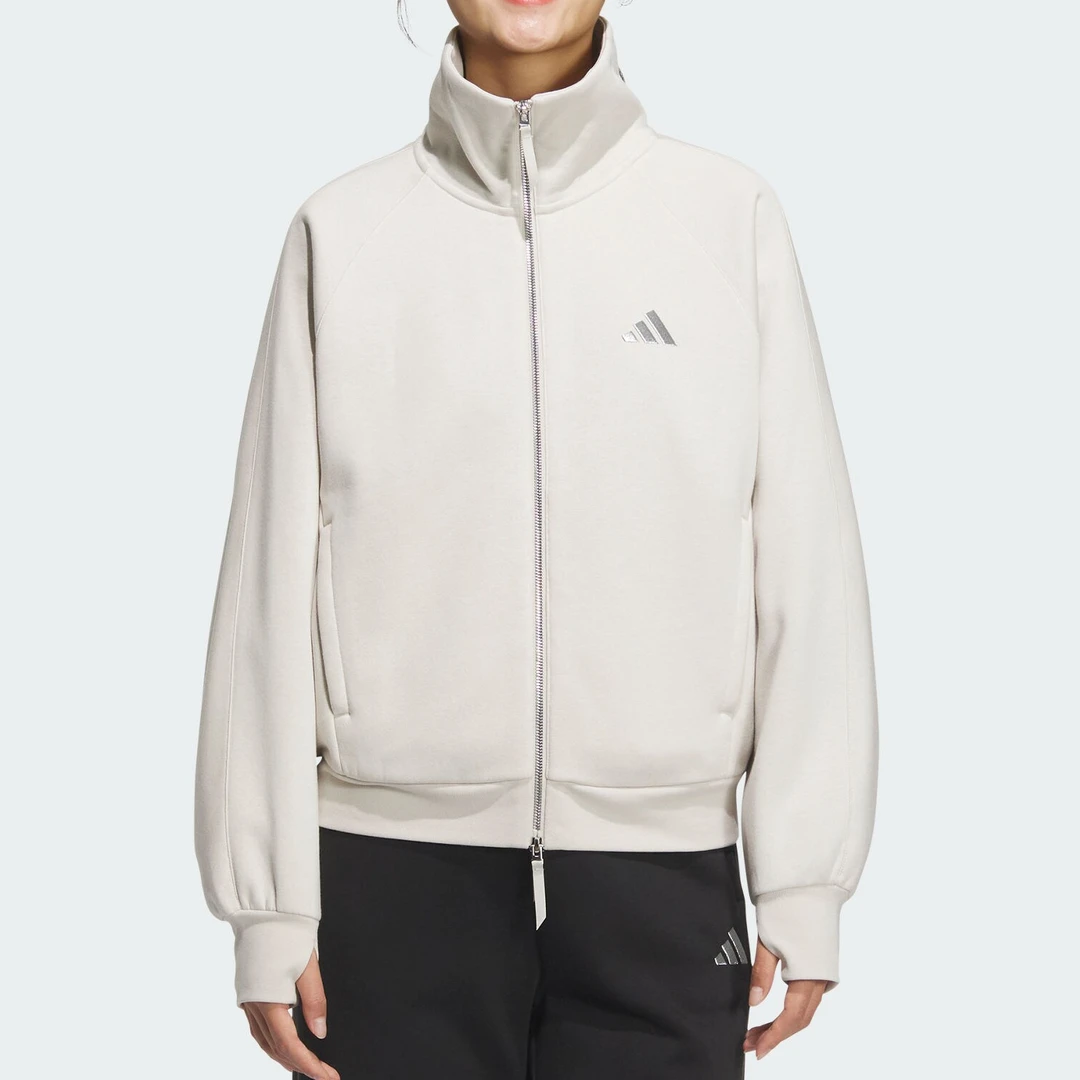 adidas/阿迪达斯女子舒适FLEECE JKT加厚运动休闲夹克外套KC0047