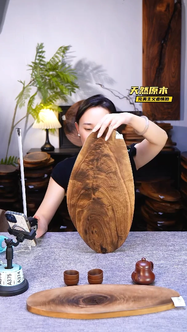 木北美黑胡桃原木.干裂疤结不属于商品质量问题完美主义者慎拍